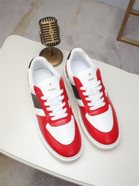 

4model classic men casual sneakers luxury brand design sneakers men skateboard shoes retro couple leather sports shoes male, Black