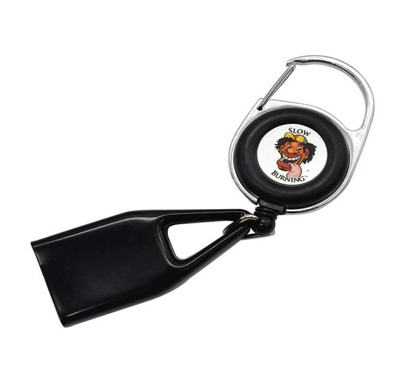 

lighter cover safe stash clip retractable keychain easy to use4030636, Silver