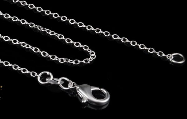 

2017 s 1mm 1624 inches choose 925 silver chain necklace thin silver chain8708173