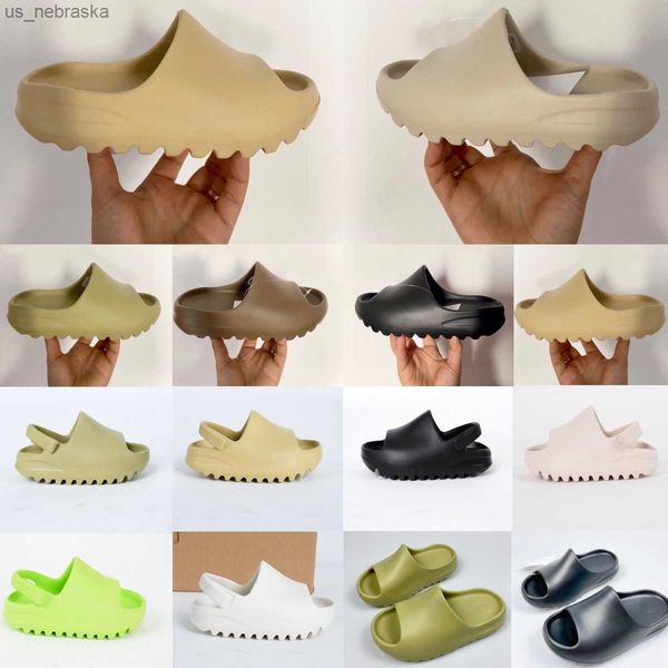 

kids shoes toddler slippers children foam slides sandals runner home slipper kid boys girls sneakers beach trainers youth eva nonslip sandal, Black;grey