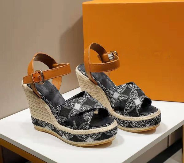 

luxury women boundary wedge sandals academy flat 4cm citizen flatform black white brown passenger starboard coastline peep open shoes