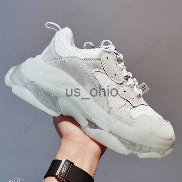 

dress shoes triple s womens mens designer shoes oversized platform with socks casual shoes sneakers triples flat clear sole loafers luxury t, Black
