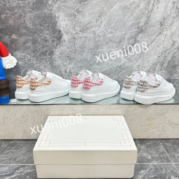 

2023new new brand fashion quality casual shoes heel leather lace-up sneaker running trainers letters flat printed sneakers, Red;white