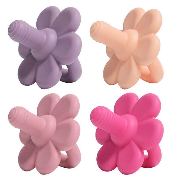 

pacifiers# cute silicone pacifiers flower shaped chewing products for baby newborn patch dentures soothing teeth care g220612