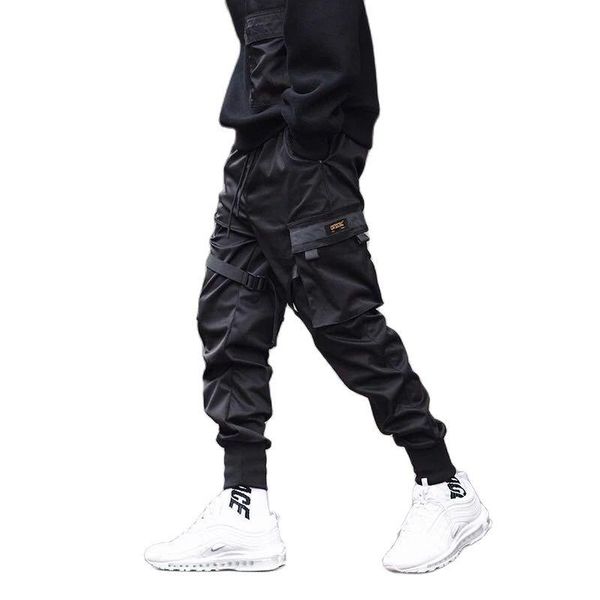 

pants joggers men black tactical techwear pants
