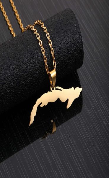 

jewelry map the republic of cuba pendant stainless steel lady necklace5464877, Silver