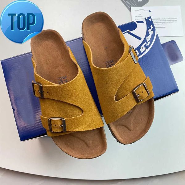 

slippers 2023 birks clogs cork designer women sandals arizona soft footbed gizeh slippers caliente verano flip flops hombres mujeres beach s, Black