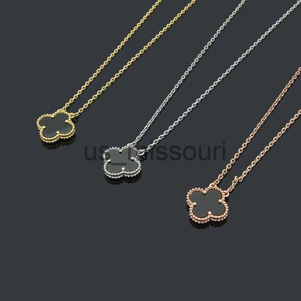 

pendant necklaces wholesale 15mm flower pendant 18k gold rose silver necklace 316l stainless steel ceramic black white red green pink blue l