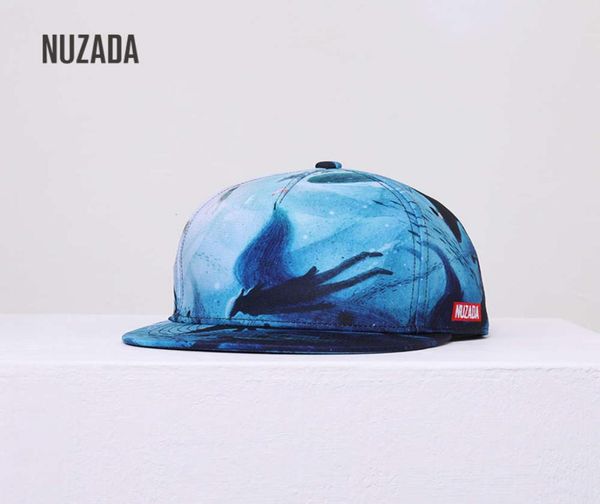 

men039s nuzada and women039s flat brim 3d printed baseball spring summer autumn hip hop outdoor fashion hat1873736, Black;white