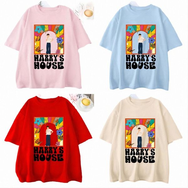 

23 tshirt women's t shirts harrys house women t-shirts cotton summer manga graphic sleeve tee originality slice of life print individua, White