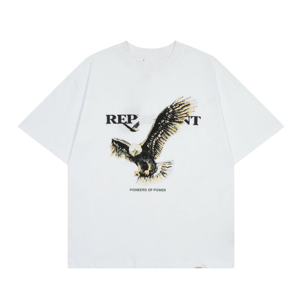 

men's t-shirts cotton owner's club tee brown reprreesent grey green blue casual short sleeves oversized fashion clothing size s-xl, White;black