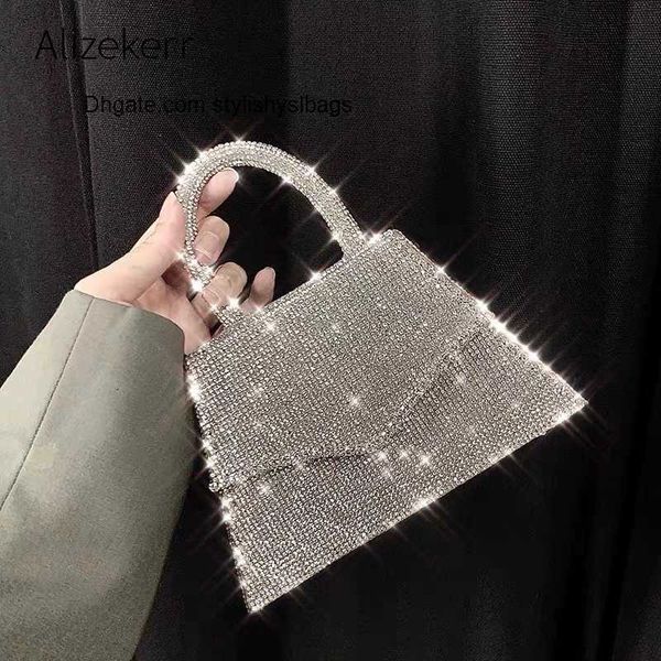 

totes shiny rhinestones evening handbag women 2020 luxury diamonds shoulder bag ladies dinner party clutch purse sac a main fashion