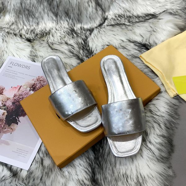 

luxury revival flat mules slippers women slides sandals designer black pink orange blue waterfront brown white summer flip flops size 35 -44