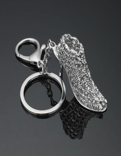 

metal highheeled shoes keychains cute shoes design key ring keychain car keyring creative gift whole 10pcslot7913581, Silver
