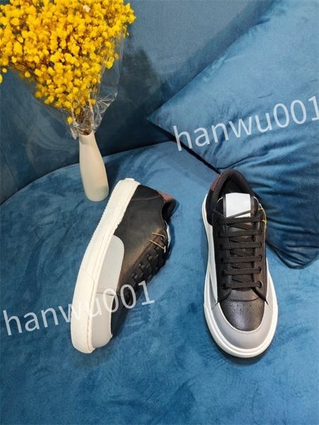 

luxury designer casual shoes men women sneakers platform loafers classic trainers leather shoes fashionable comfortable, Black