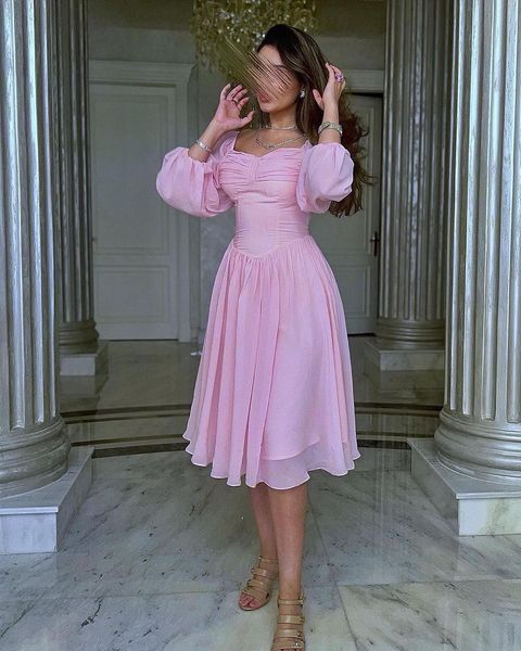 

pink prom dresses criss cross backless robes de cocktail gowns long sleeves night party club women wear vestidos, Black