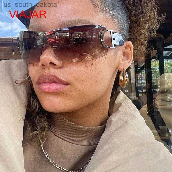 

trendy y2k sunglasses women men oversize designer brand cycling goggle sun glasses 2000's one piece glasses shades gafas eyewear l23052, White;black
