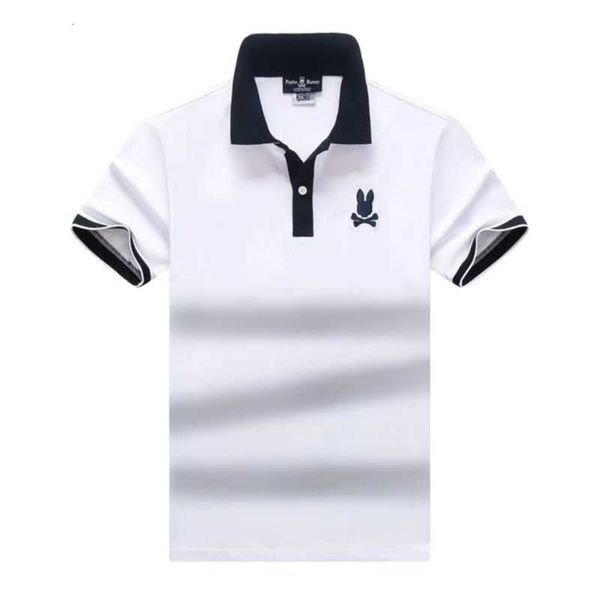 

psycho bunny polo designer mens luxury brand high-quality knitted shirt high street printed clothing sports quick drying t asian size m-xxxl, White;black
