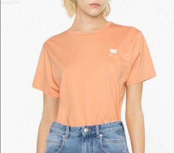 

2023ss isabel marant women's t-shirt fashion tee embroidery classic t-shirt women designer summer polo female girls good quality, White