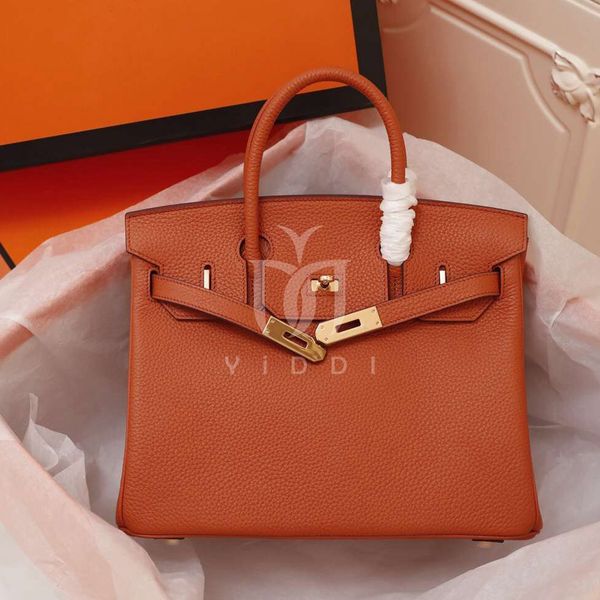 

fashion purse women totes shoulder bags cowskin genuine leather brikin handbag scarf charm orange genuine leather handbag