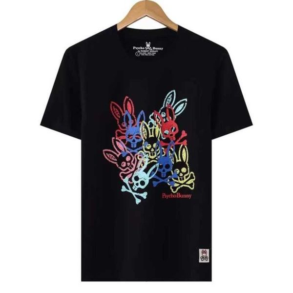 

psycho bunny t shirt designer mens luxury brand polo loose and wrinkle resistant 100% cotton short sleeve summer fashion casualcpg4, White;black