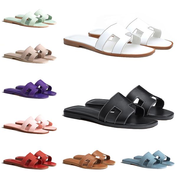 

oran sandals for women slippers designer flat slides gold black white pink green red purple royal fuchsia womens fashion scuffs summer outdo