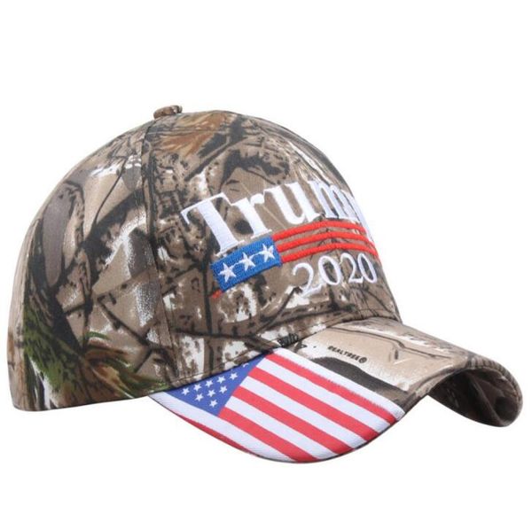 

camouflage donald trump hat usa flag baseball cap keep america great 2020 hat 3d embroidery star letter camo adjustable snapback4688535, Black;white