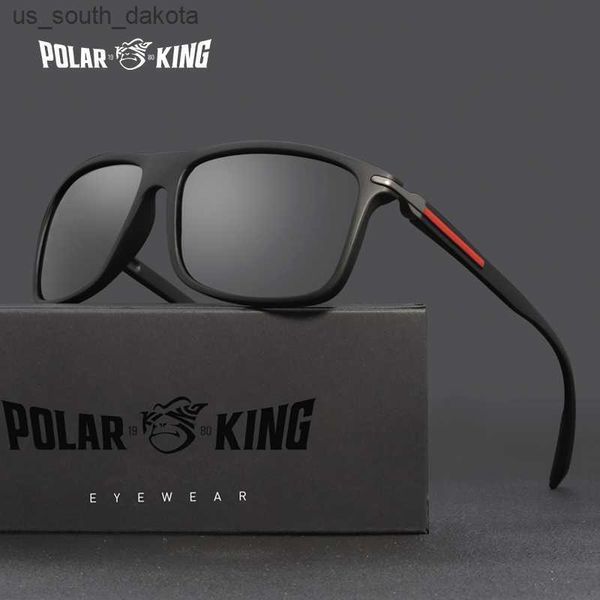 

polarking design brand new polarized sunglasses men fashion trend accessory male eyewear sun glasses oculos gafas pl457 l230523, White;black