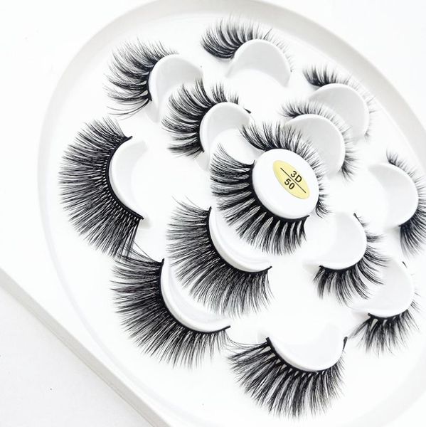 

3d mink eyelashes 7 pairs mixed styles thick natural long false lashes beauty makeup fake eye lashes extension6923426