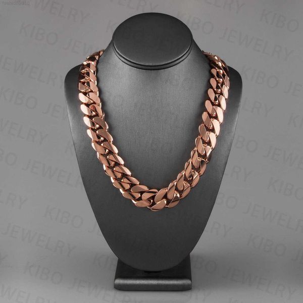 

real pure 14k solid gold cuban link chain for mens hip hop necklace miami chains, Silver
