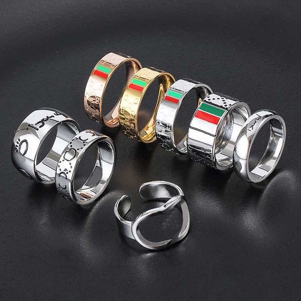 

band rings classic mens designer ring love rings for women ghost skull luxury ring plated vintage silver letter fashion homme band j230612