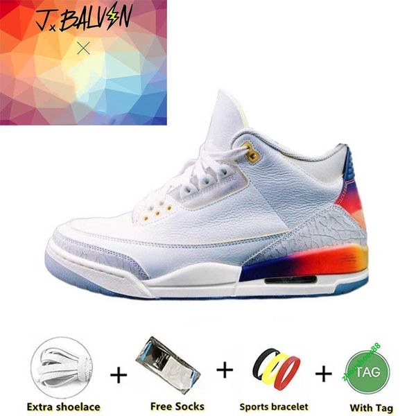 

j balvin x jumpman 3 3s high basketball shoes multi color fn0344-901 men womens trainers outdoor sports sneakers designer shoe 36-47