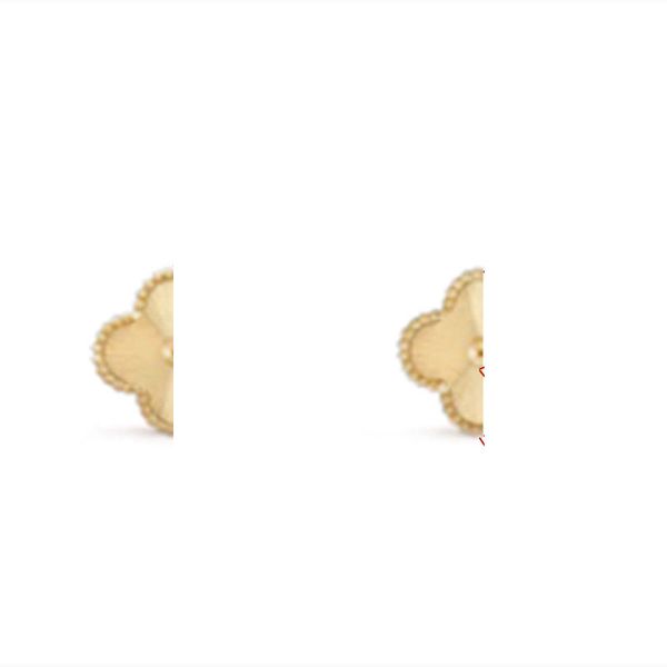 

new fashion design 4 leaf clover stud earring designers earrings jewelry for women gift, Golden;silver