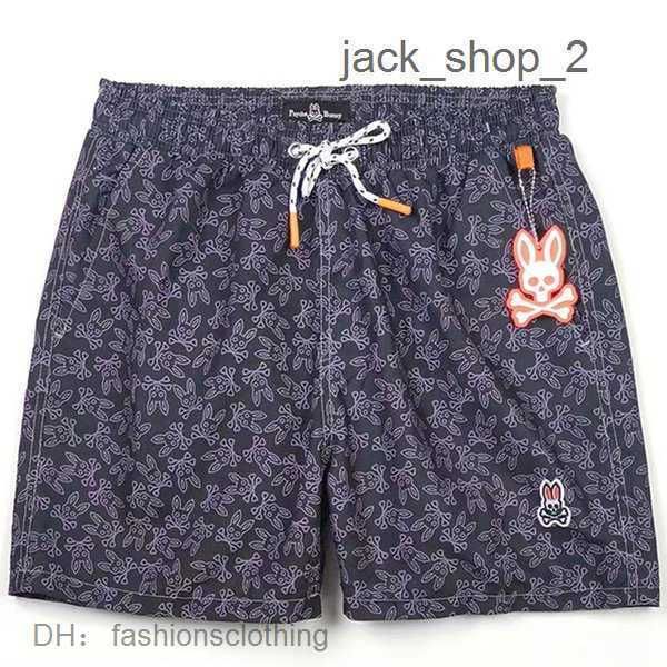 

2023 new designer psycho bunny mens fashion beach pants skull rabbit surf shorts quick dry european and american style 1t8q gbut, White;black
