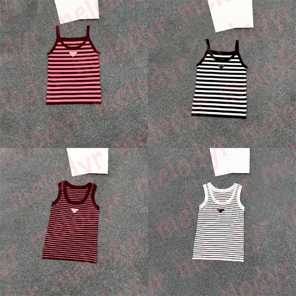 

casual women sport vest bustiers designer metal triangle knitted camisole womens short top, Black;white