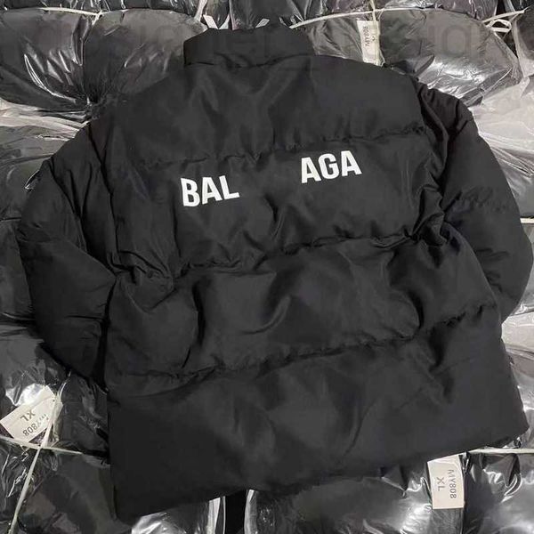 

men's down & parkas designer balanciagas puffer jacket mens womens autumn winter fashion brands vintage luxe large loose simple casual, Black