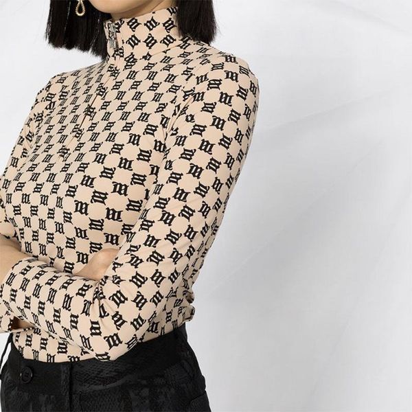 

t-shirt mstyle new design high streetwear letter classical fashion hiphop long sleeve oneck women clothing female tshirts, White