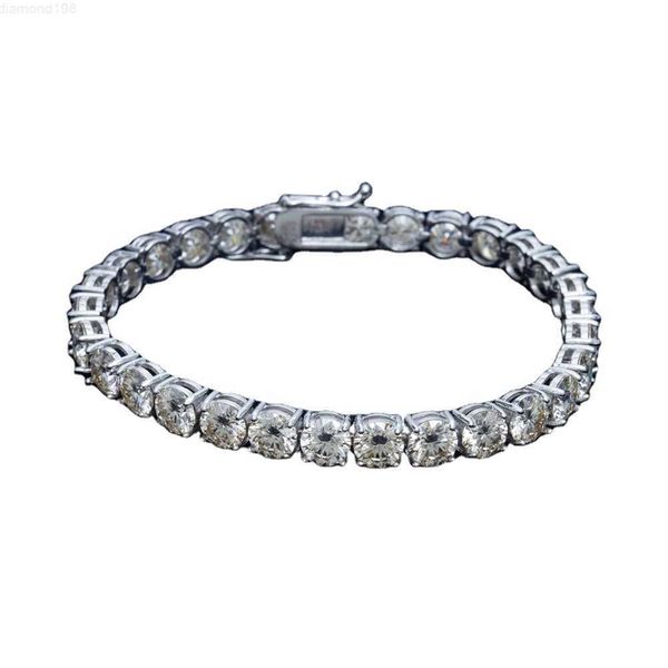 

5mm vvs moissanite diamond tennis bracelet womens 925 sterling silver lab grown moissanite tennis bracelet