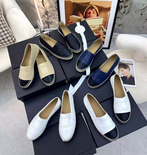 

quilty designer sandals canvas shoes loafers espadrilles 100% leather woman shoes luxe cap toe quilting pure hand sewing womans flats luxury, Black