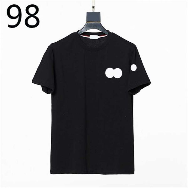 

france luxury mens t shirt polo chest double shirts 2023 brand designer tshirt aaa quality tshirts eu s--xl jrkx t1vn t1vn, White;black