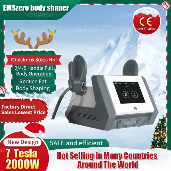

2023 emszero nova ems 6000w neo 14 tesla hi-emt muscle sculpt machine with 4 handles and pelvic stimulation pad optional emsslim