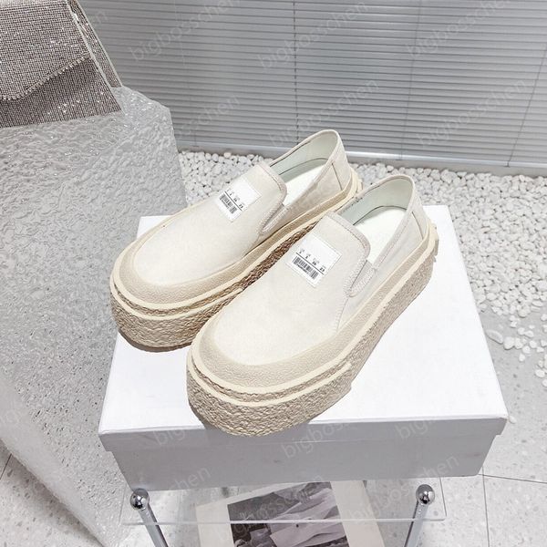 

designer casual shoes margiela thick bottom sneakers luxury leather loafers women's heightening shoes 0rlv