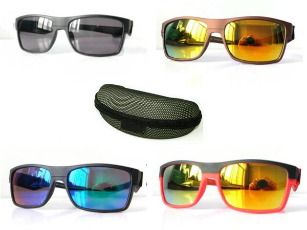 

(with case)aaa quality twoface sport sunglasses men's sunglass outdoor cycling driving adumbral glasses beach travel discoloration shad, White;black
