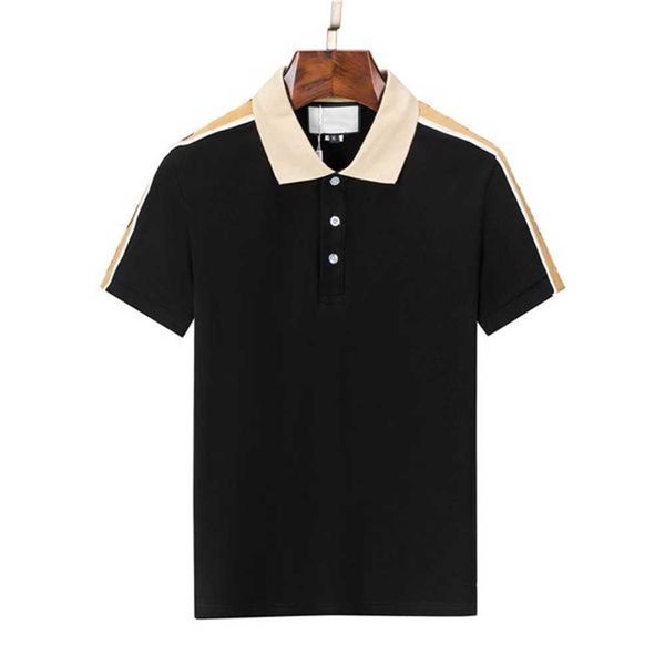 

mens designers polo shirts men casual polos fashion letter print embroidery summer t shirt high street cotton size 1uum, White;black