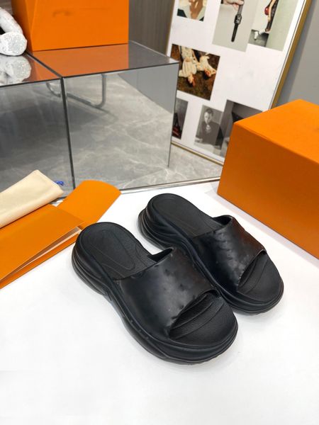 

luxury women pool flat comfort mulet slipper lady nylon strap mule leather sunset flat rubber outsole slide sandal, Black