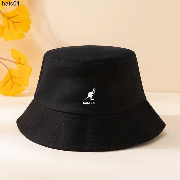 

ins wind spring summer new fashion simple korean version versatile sunshade sun block printing kangol kangaroo bucket hat, Blue;gray