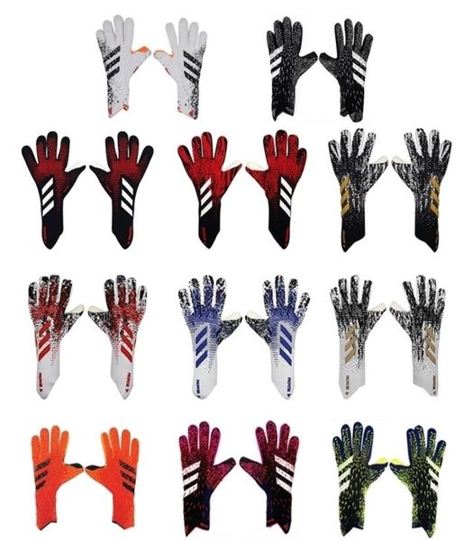 

latex goalkeeper gloves no finger guards thickened football goalkeeper gloves professional football goalkeeper 2202117529865, Black