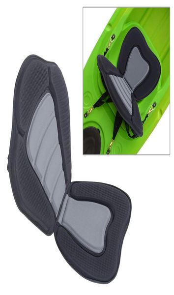 

adjustable comfort seat padded to fit sit on kayak canoe high back rest sit pad1567899