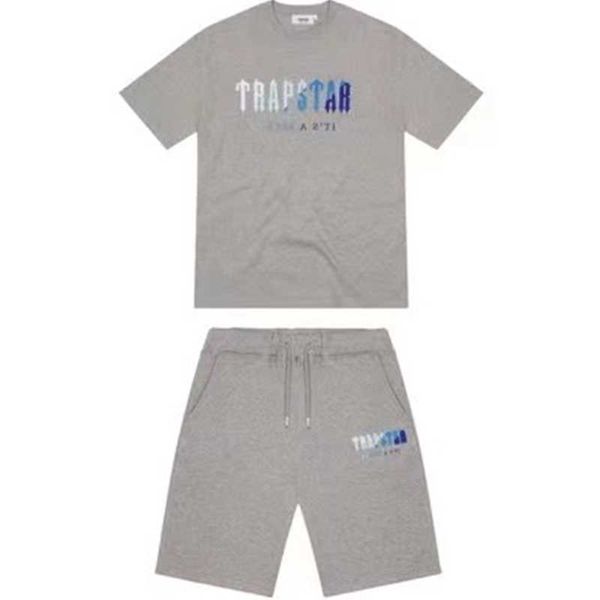 

mens trapstar t shirt short sleeve print outfit chenille tracksuit black cotton london streetwear s-2xlrjuw, White;black