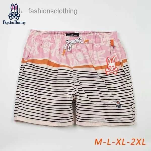

2023 new designer psycho bunny mens fashion sweat shorts beach pants skull rabbit surf quick dry european and american style 6 6621, White;black